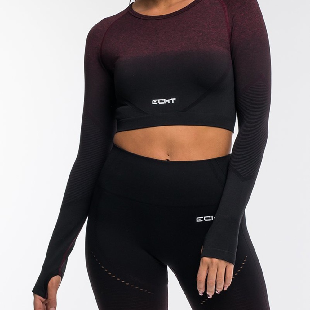 ECHT Berry Ombre Medium crop top